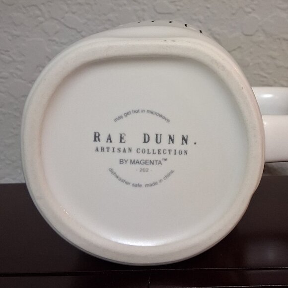 Rae Dunn "FIGHTER" 16oz Ceramic Coffee Mug - Picture 10 of 11